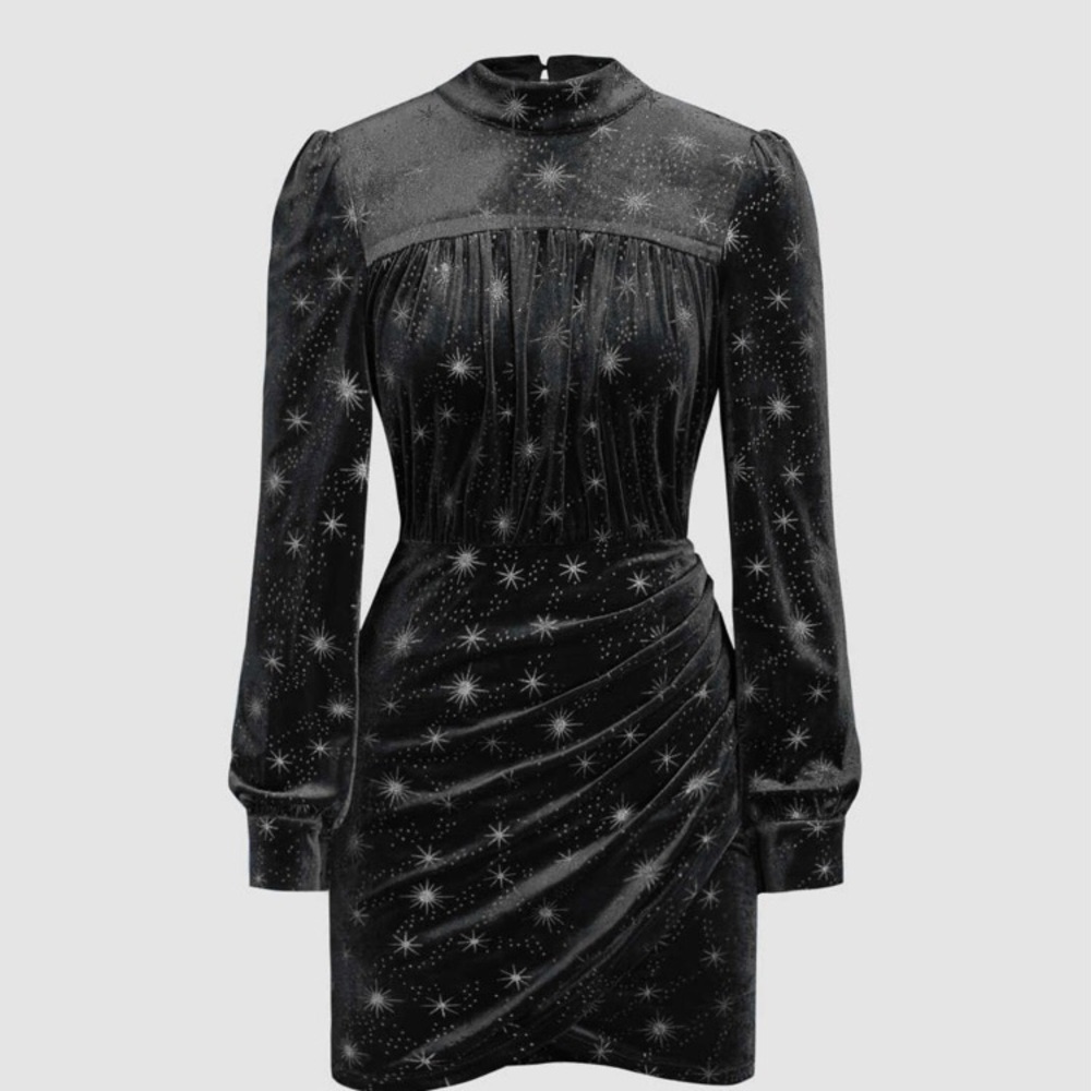 Velvet mini dress
